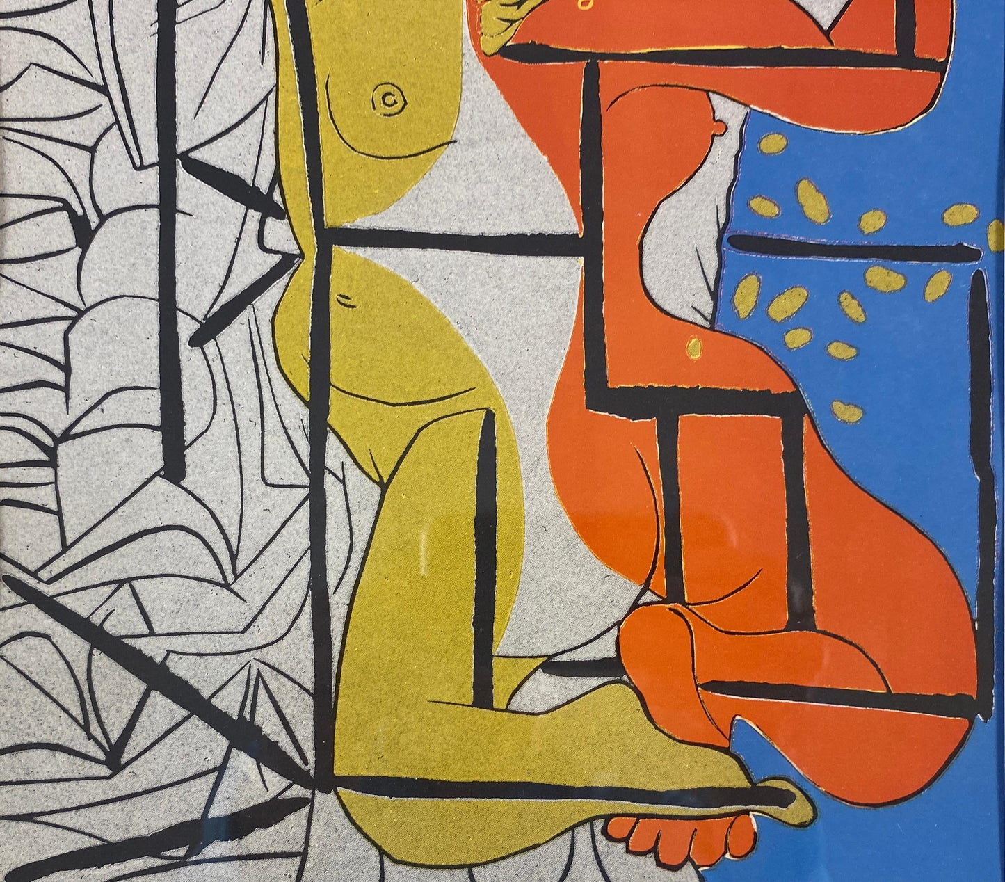 Picasso Style Mid-Century Modern Print — detail 6