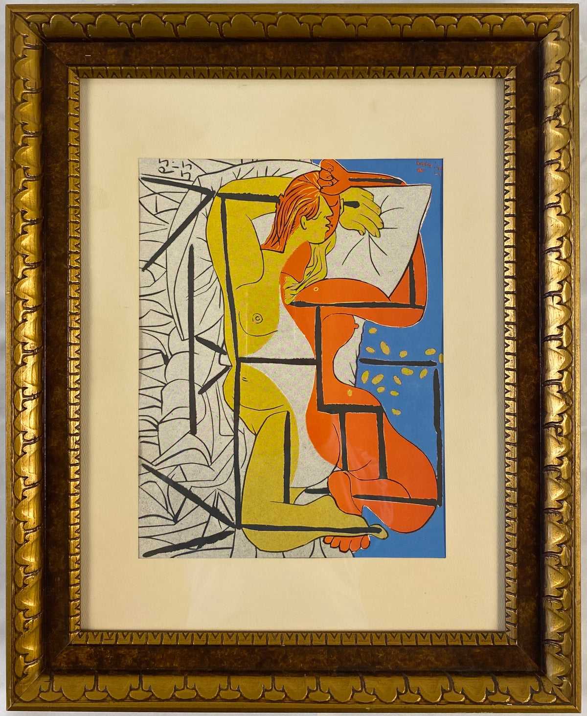 Picasso Style Mid-Century Modern Print — detail 2