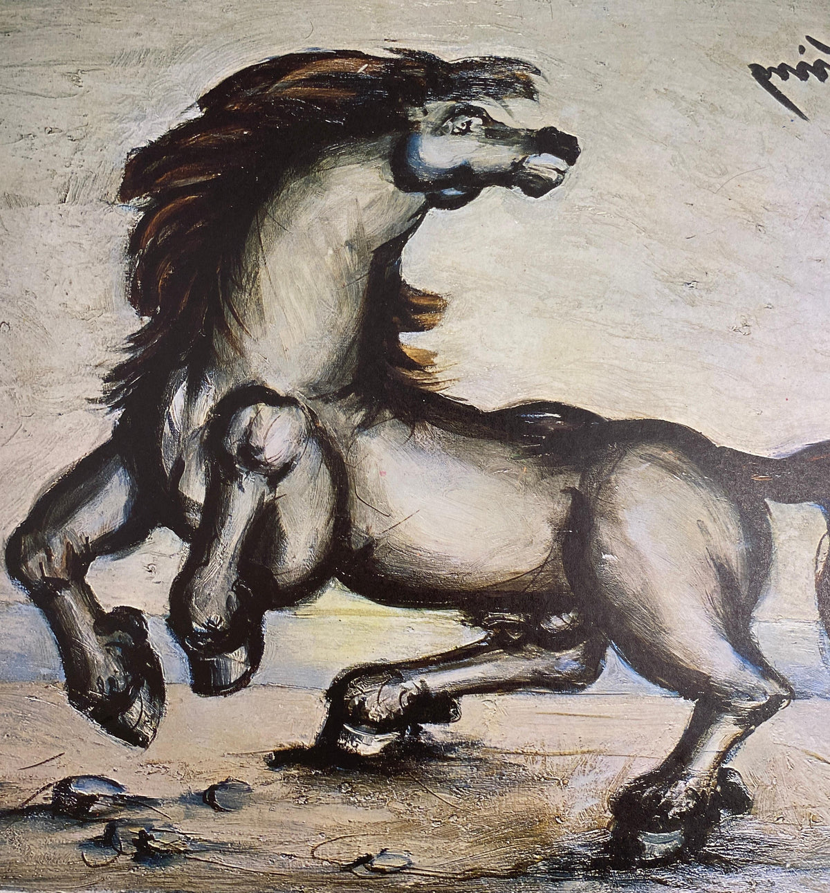 Franz Priking Fantastic Horse Lithograph, Hand Signed — detail 7