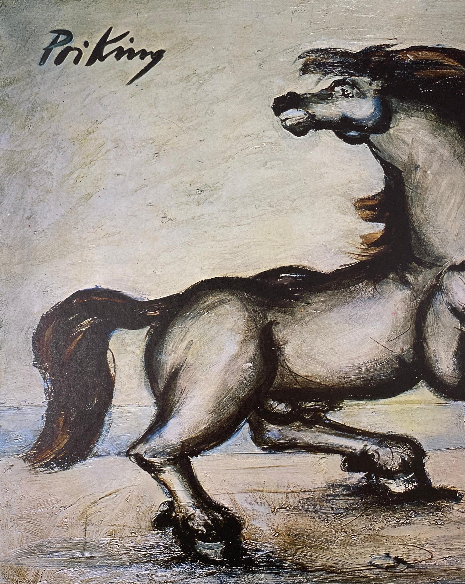 Franz Priking Fantastic Horse Lithograph, Hand Signed — detail 5