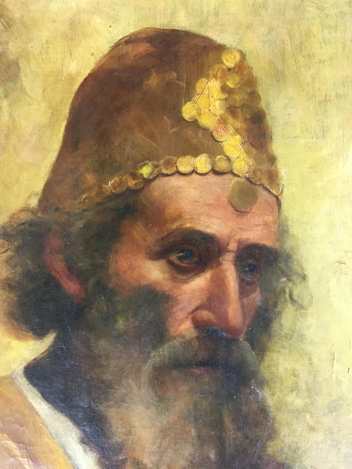 19th Century Oil on Canvas Figurative Painting — detail 2