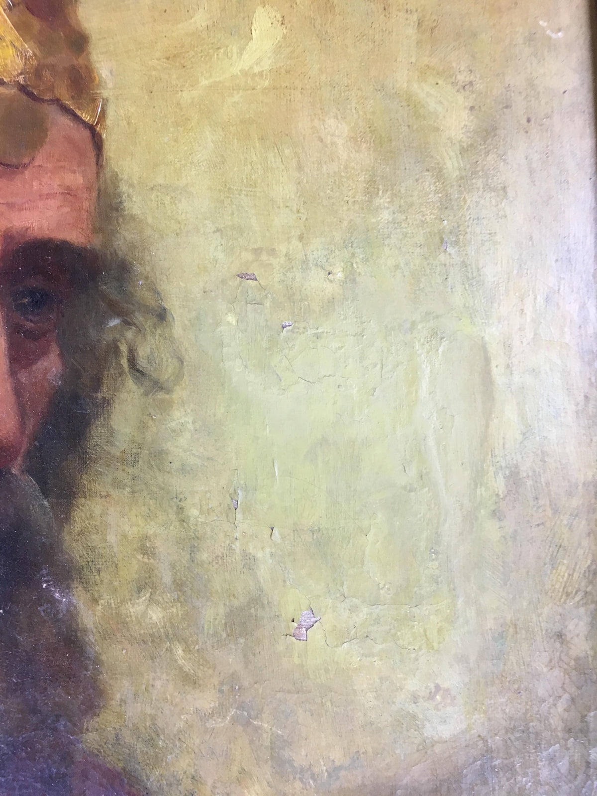 19th Century Oil on Canvas Figurative Painting — detail 4