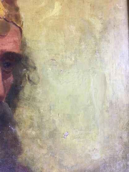 19th Century Oil on Canvas Figurative Painting — detail 4