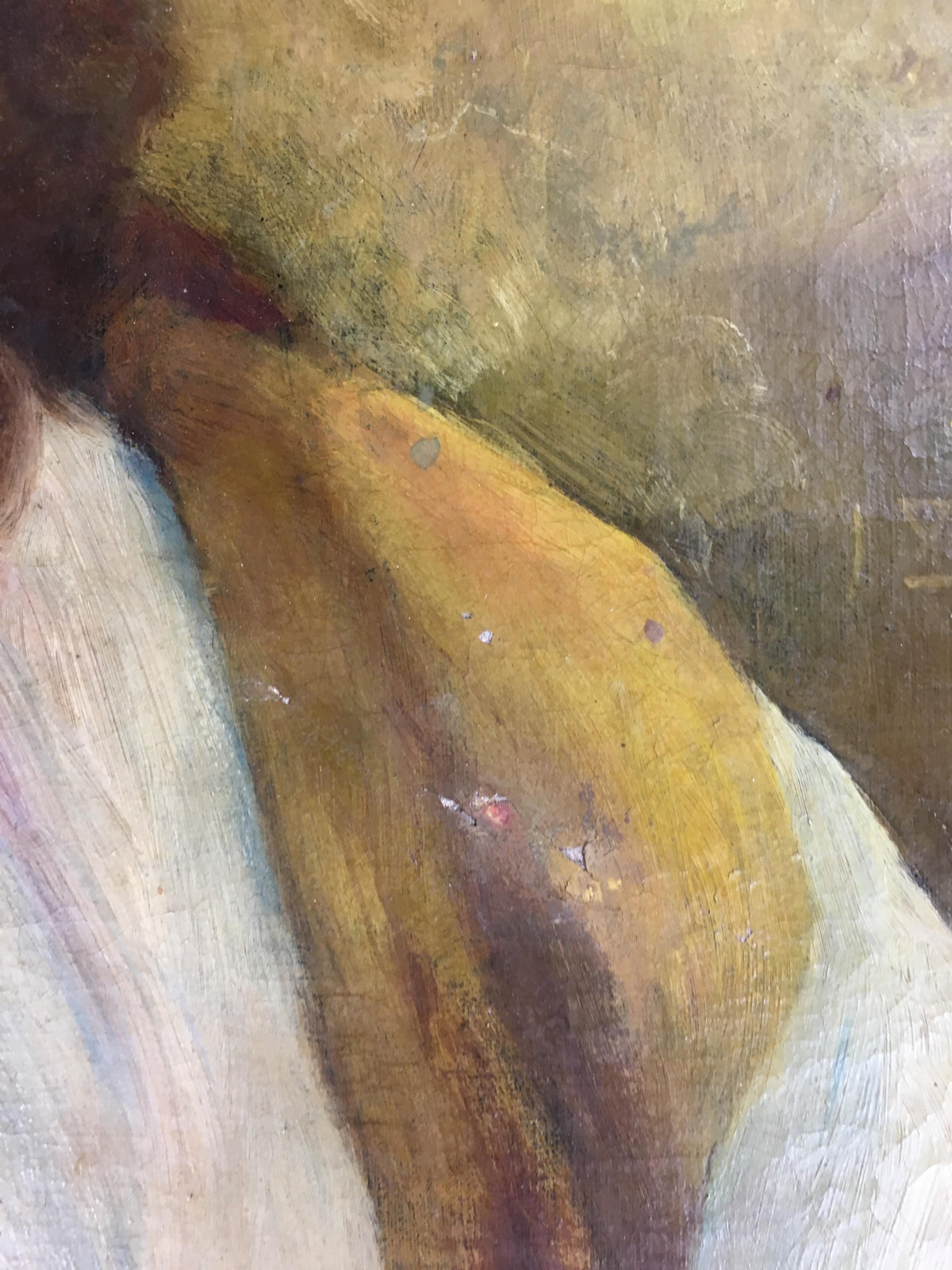 19th Century Oil on Canvas Figurative Painting — detail 5
