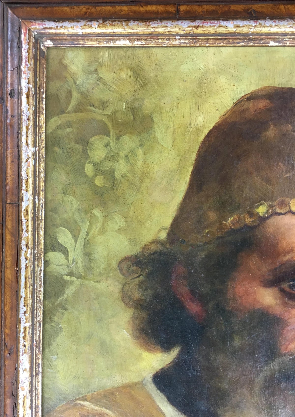 19th Century Oil on Canvas Figurative Painting — detail 6