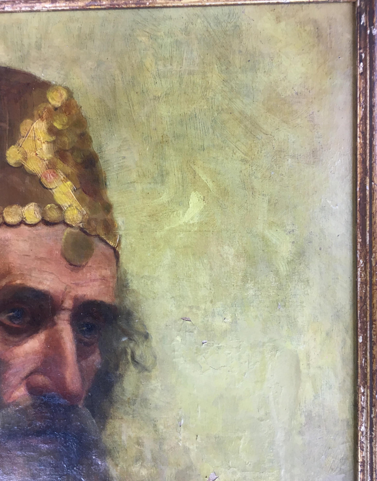 19th Century Oil on Canvas Figurative Painting — detail 7