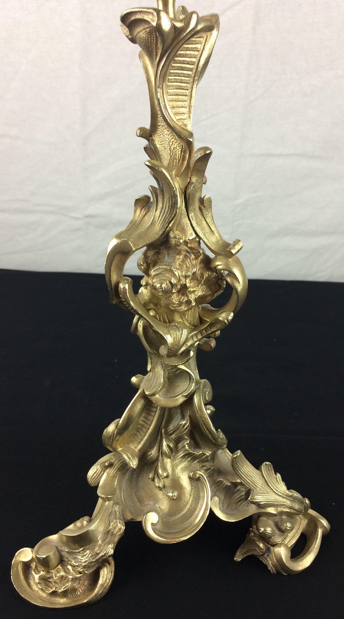 Pair of 19th Century French Gilt Bronze Candelabras by Victor Raulin — detail 5