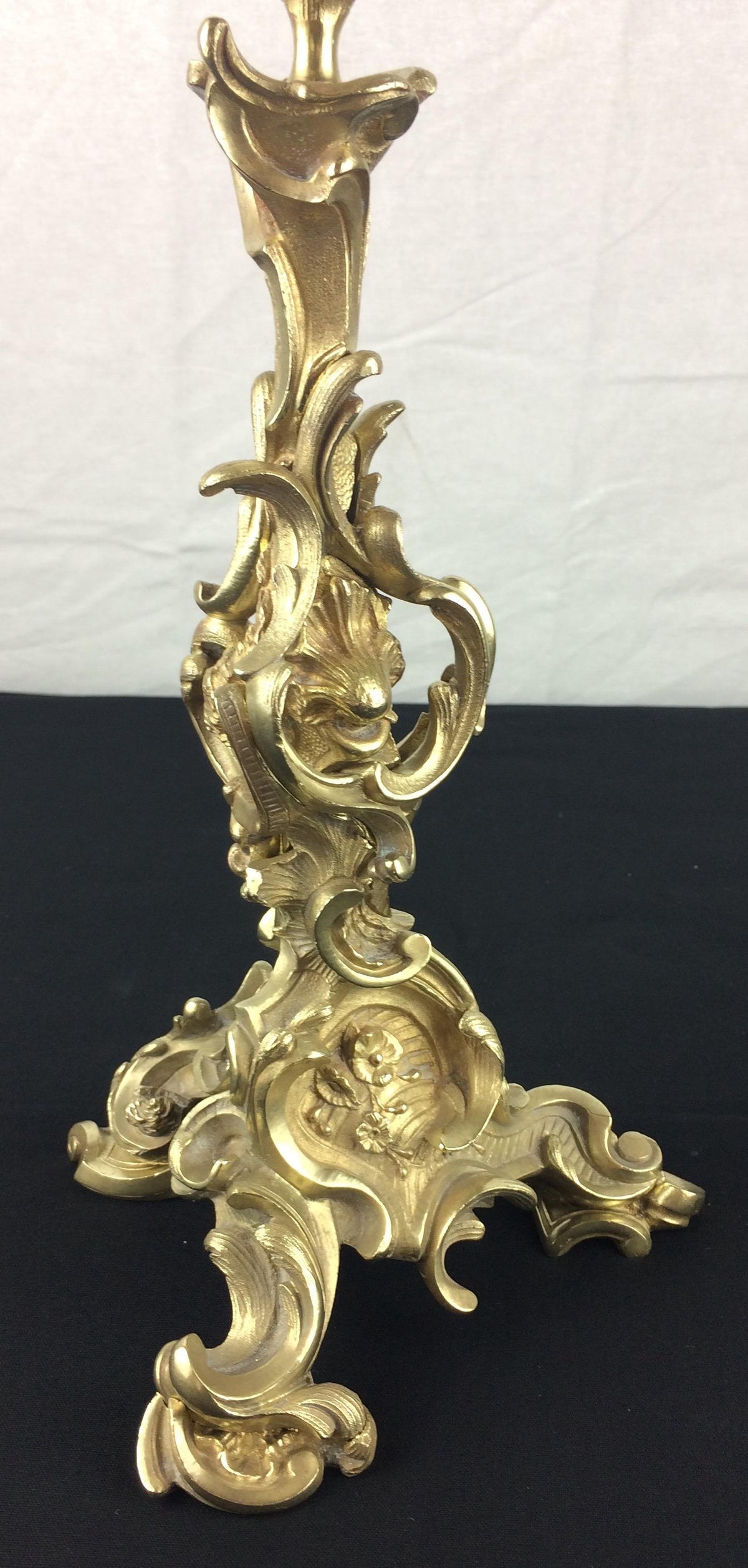 Pair of 19th Century French Gilt Bronze Candelabras by Victor Raulin — detail 8