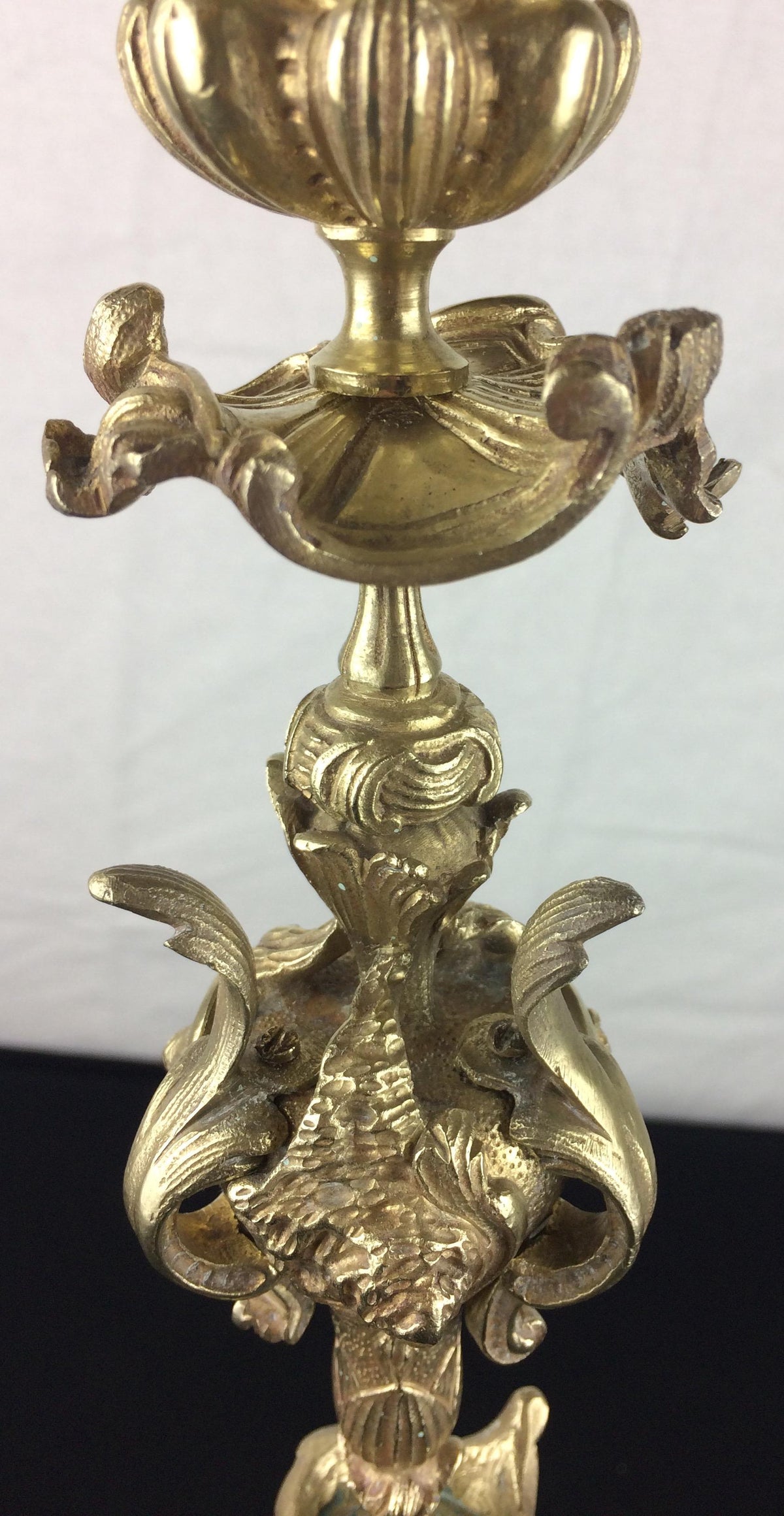 Pair of 19th Century French Gilt Bronze Candelabras by Victor Raulin — detail 7