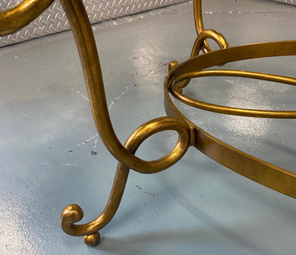 Large René Prou Style Iron Coffee Table or French 1940's Cocktail Table — detail 11