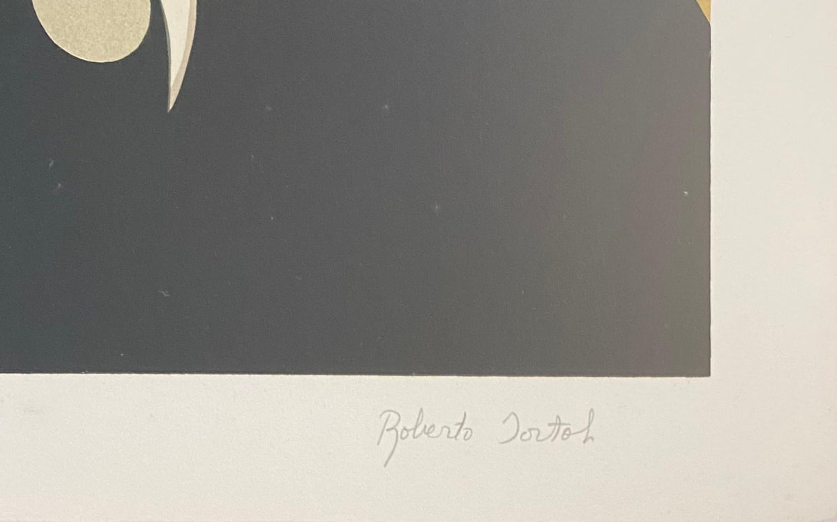 Roberto Tortoli French Art Deco Style Color Lithograph — detail 4