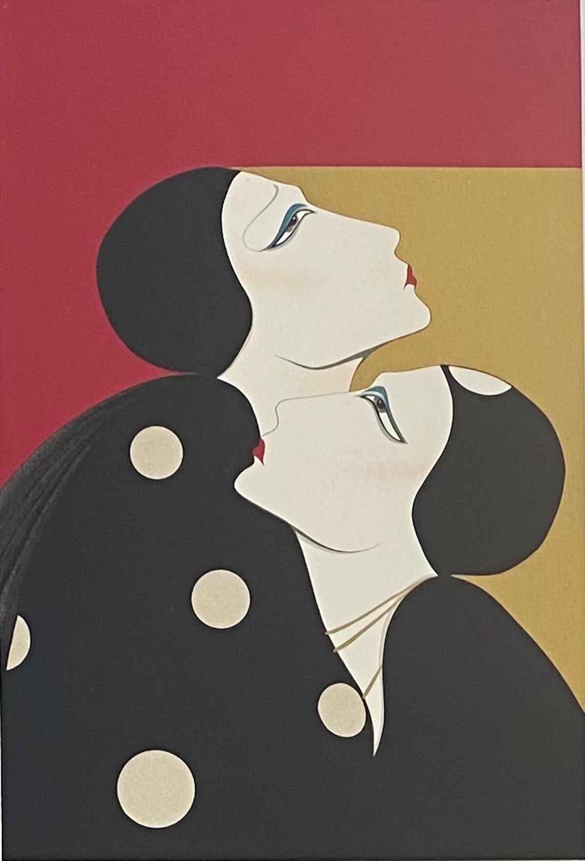 Roberto Tortoli French Art Deco Style Color Lithograph — detail 2