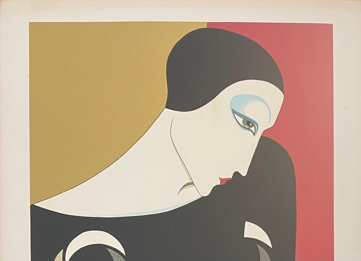 Roberto Tortoli Art Deco Color Lithograph in the Manner of Erté — detail 6