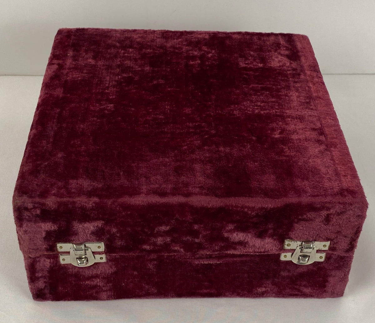 Modern Brass Candlesticks in Original Velvet Covered Box — detail 5