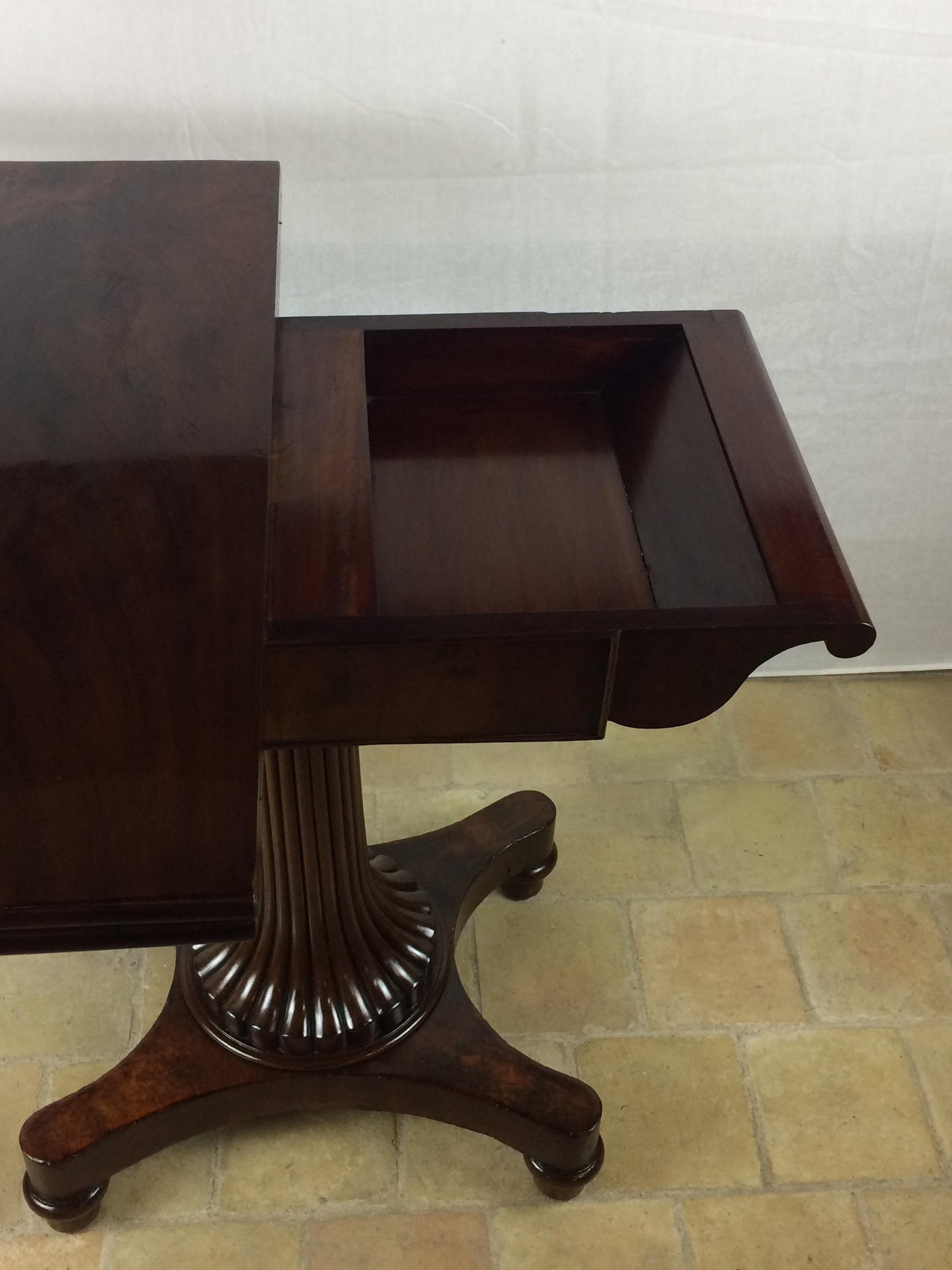 Empire Period 19th Century Rosewood Card Table English — detail 9