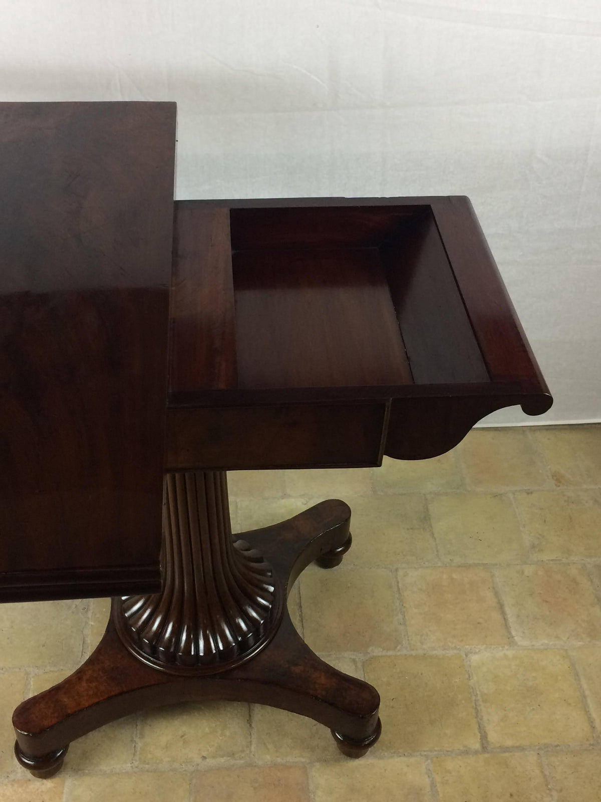 Empire Period 19th Century Rosewood Card Table English — detail 9