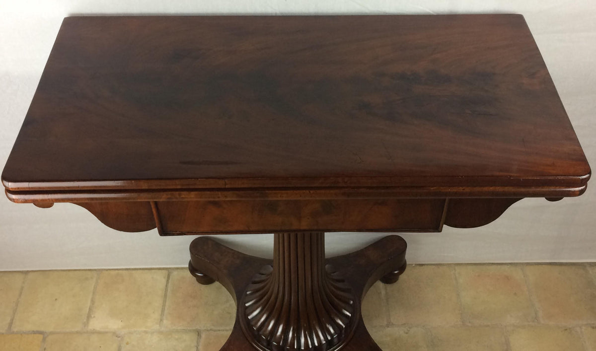 Empire Period 19th Century Rosewood Card Table English — detail 7