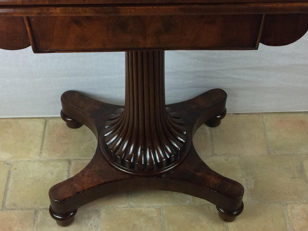 Empire Period 19th Century Rosewood Card Table English — detail 12