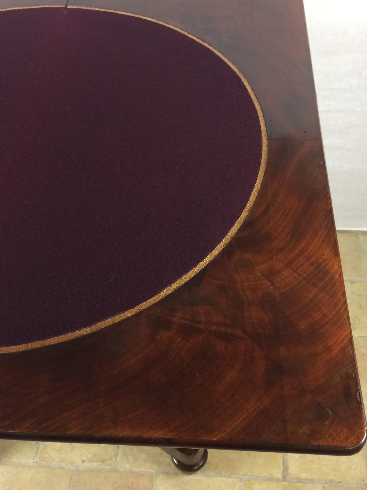 Empire Period 19th Century Rosewood Card Table English — detail 3