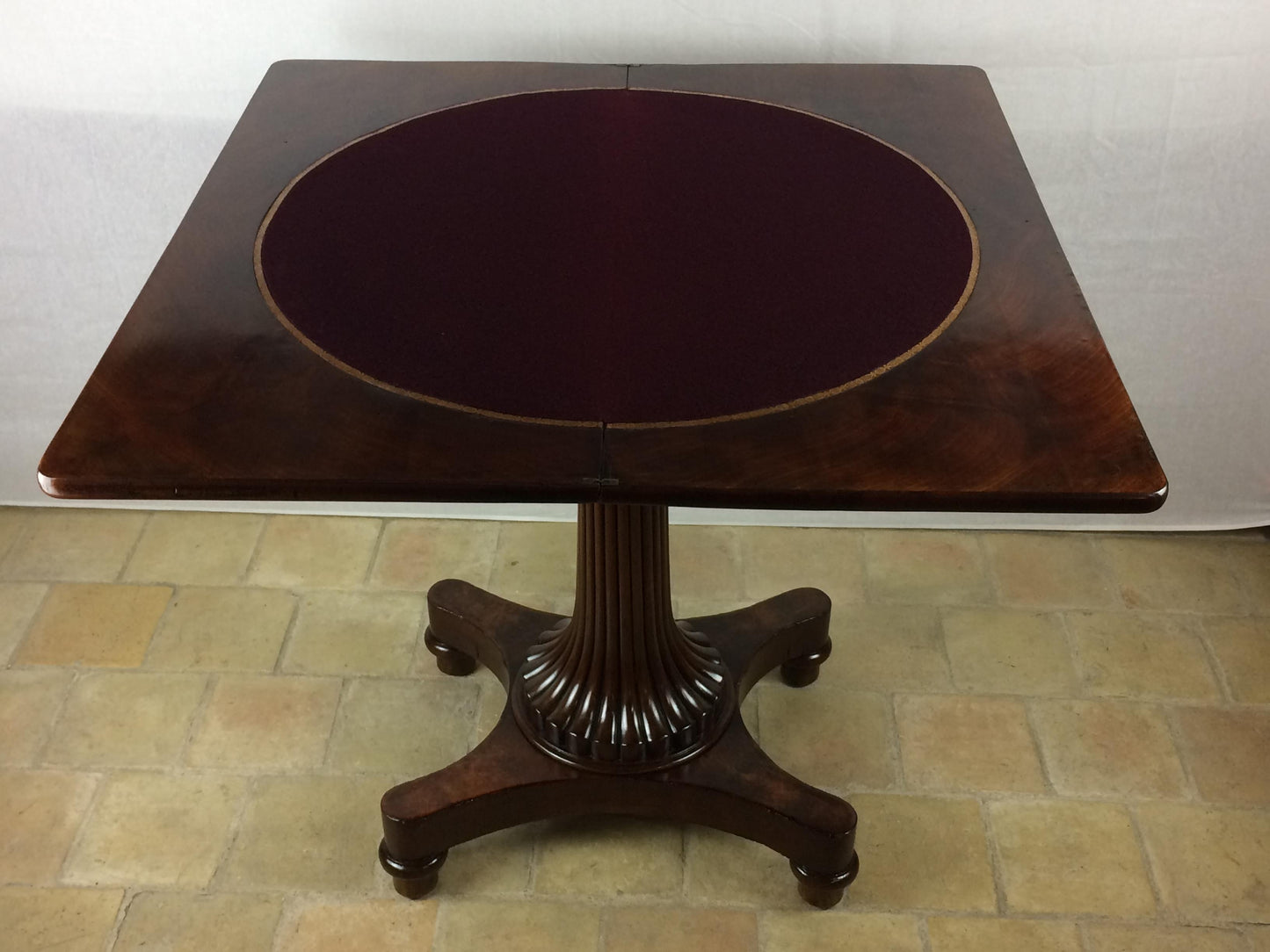Empire Period 19th Century Rosewood Card Table English — detail 4