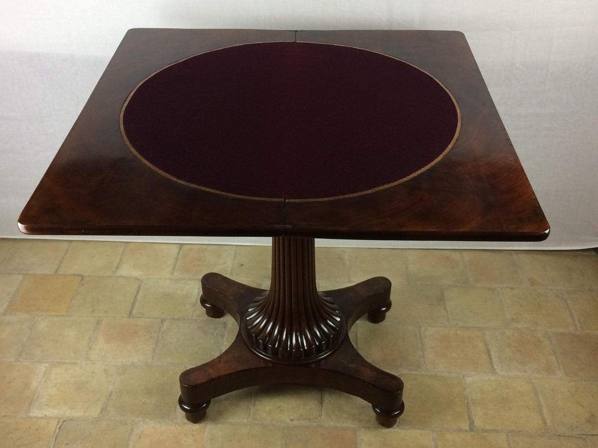 Empire Period 19th Century Rosewood Card Table English — detail 4