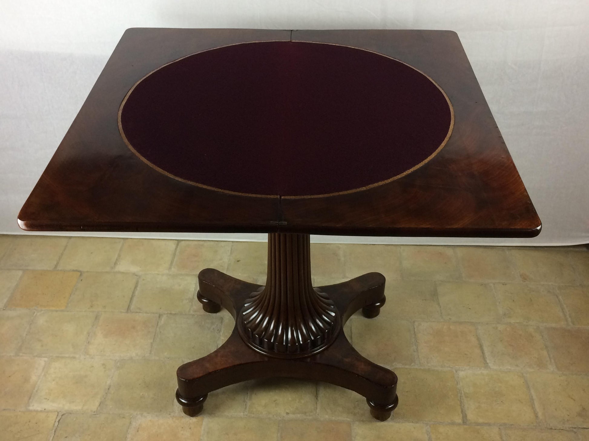 Empire Period 19th Century Rosewood Card Table English — detail 4