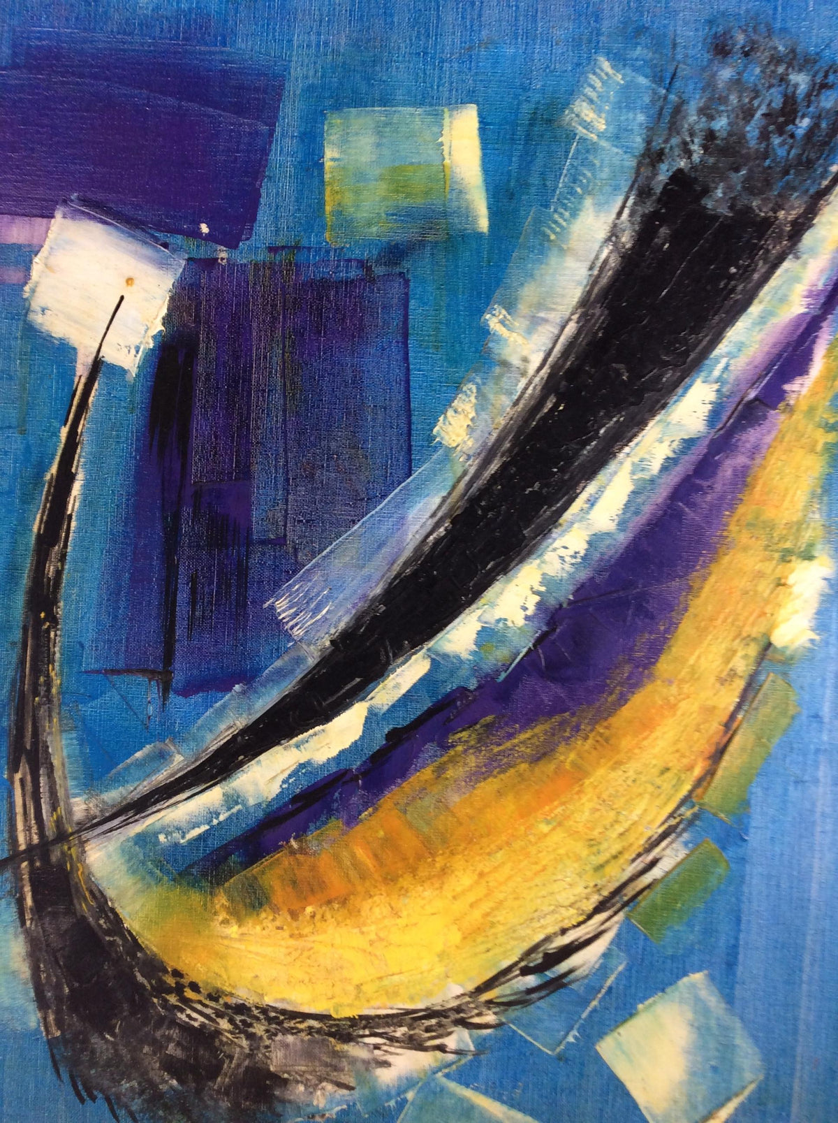 Original 20th Century Figurative Painting by French Artist Roudneff, Dated 1963 — detail 2