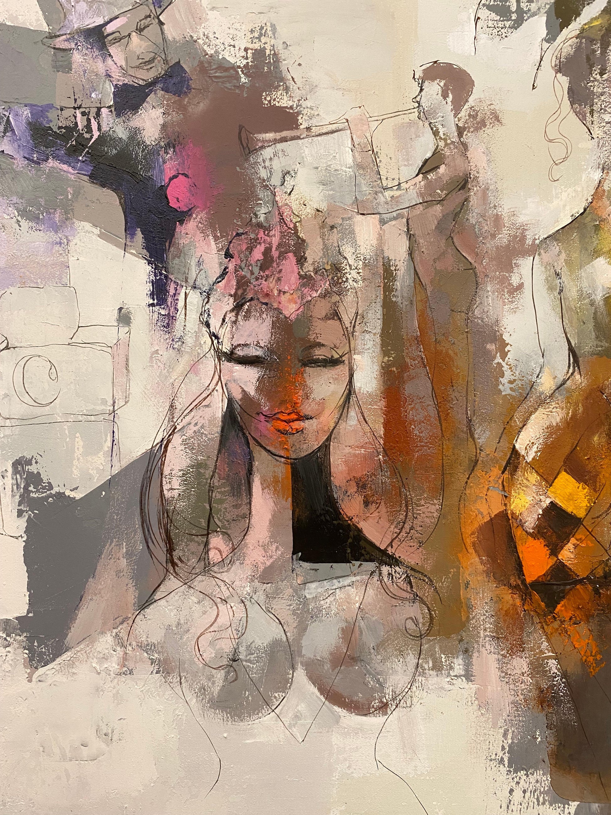 Roy Steinberg Oil on Canvas Painting Titled "The Wizard of Oz" — detail 2