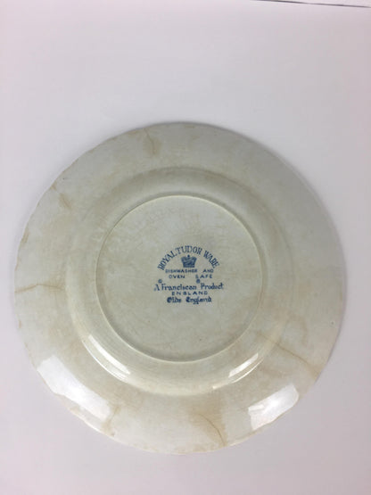 Collectible Blue and White Royal Tudor Ware England Plate — detail 7