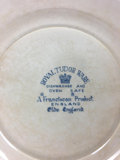 Collectible Blue and White Royal Tudor Ware England Plate — detail 6