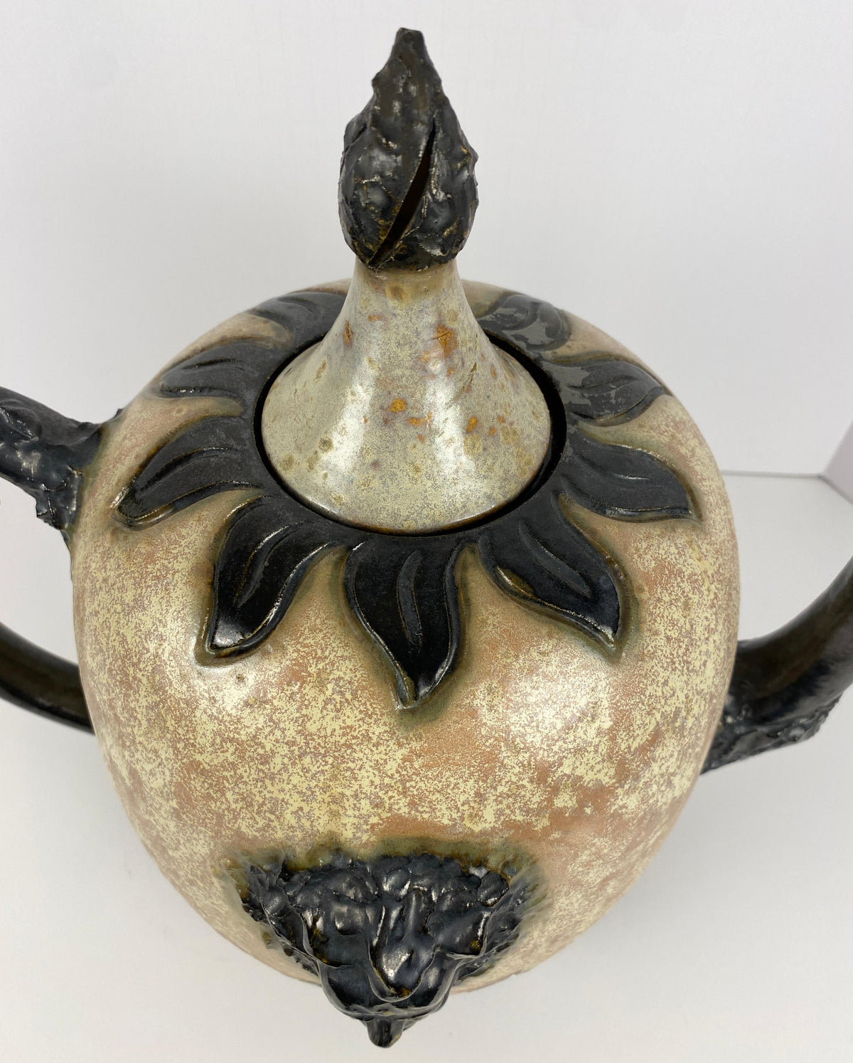 Art Deco Style Ceramic Vase, Early 20th Century Art Pottery Vessel by S. Hublet — detail 12