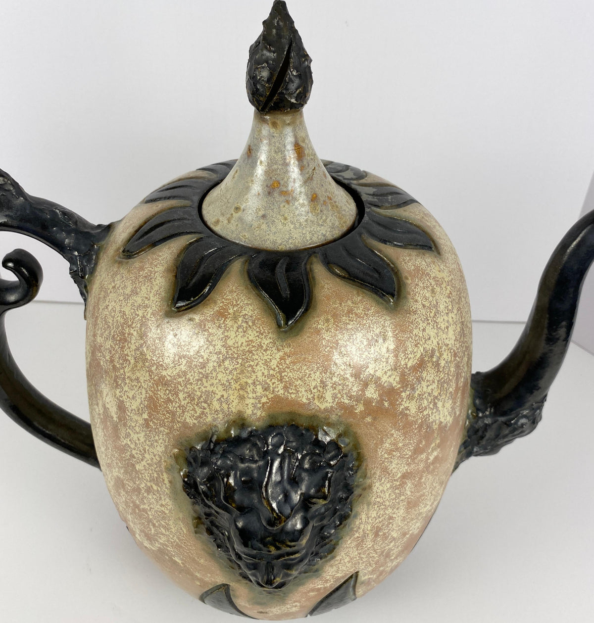 Art Deco Style Ceramic Vase, Early 20th Century Art Pottery Vessel by S. Hublet — detail 15