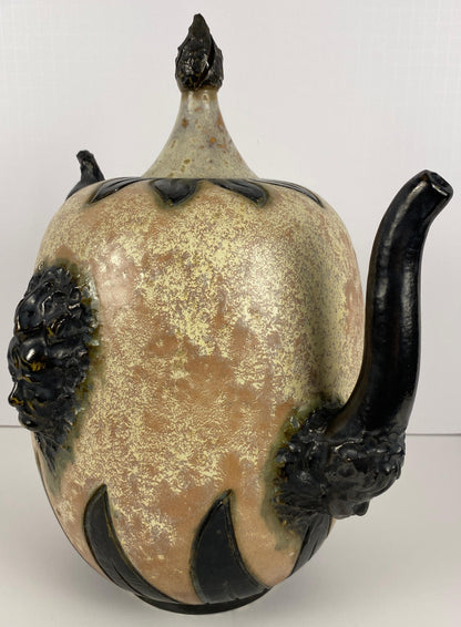 Art Deco Style Ceramic Vase, Early 20th Century Art Pottery Vessel by S. Hublet — detail 11