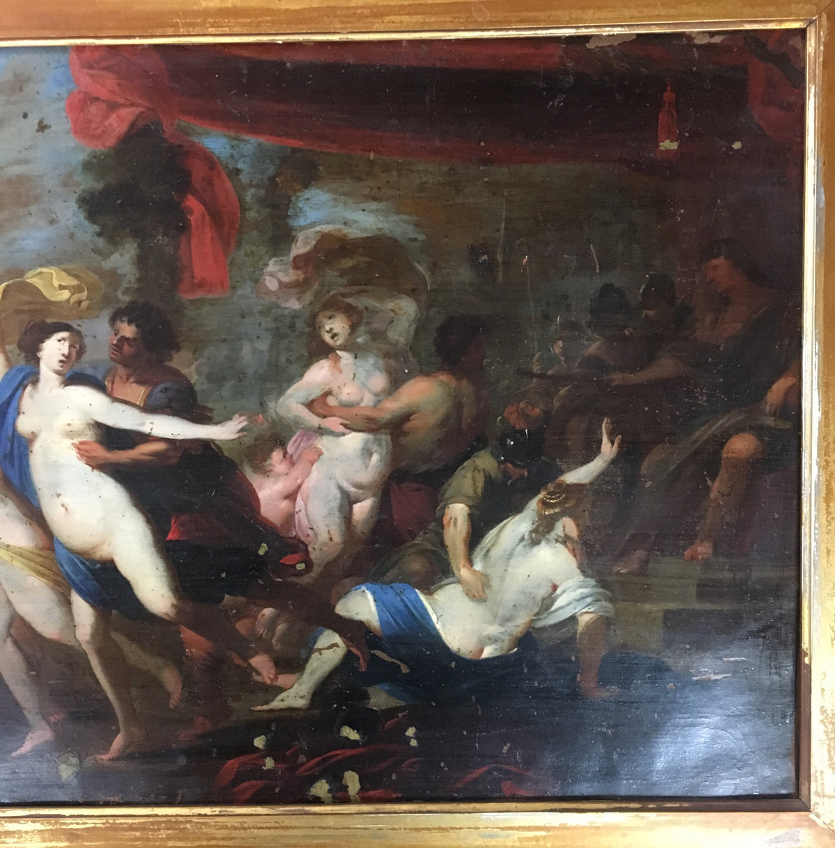 17th Century Baroque Painting on Copper, Circle of Sir Peter Paul Rubens — detail 5