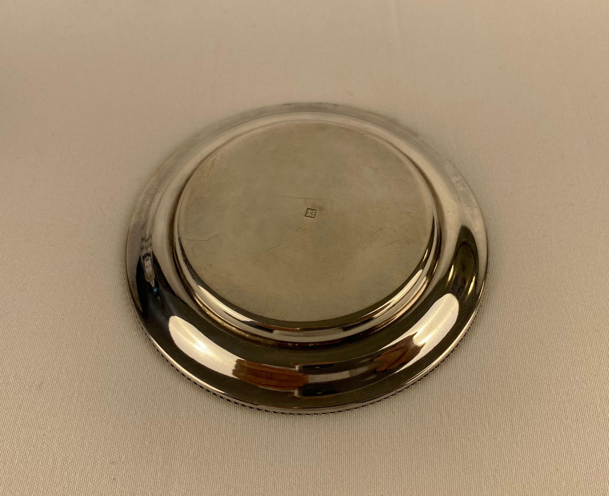 Art Deco Style Set of 2 Crystal Salt and Pepper Serving Dishes by Saglier France — detail 8