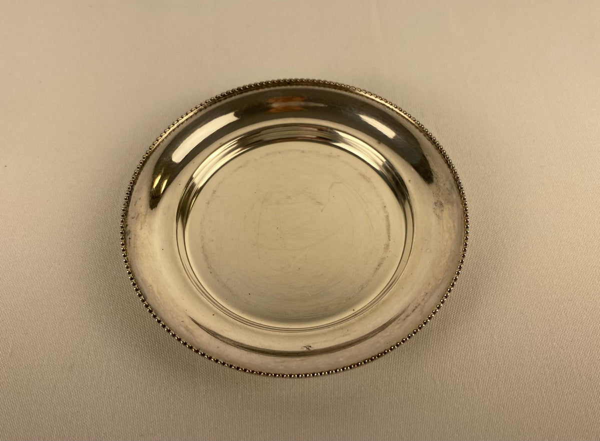 Art Deco Style Set of 2 Crystal Salt and Pepper Serving Dishes by Saglier France — detail 9