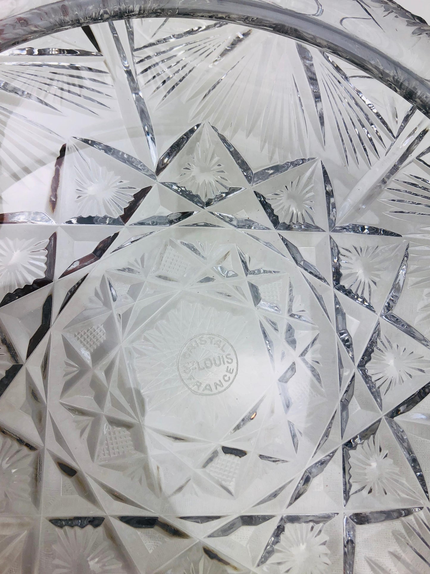 St. Louis French Hand Cut Crystal Decorative Bowl — detail 2