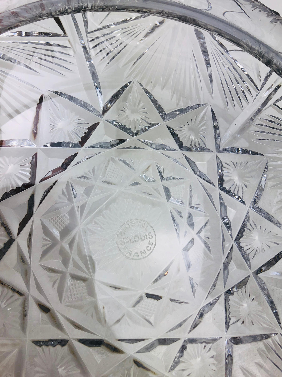 St. Louis French Hand Cut Crystal Decorative Bowl — detail 2