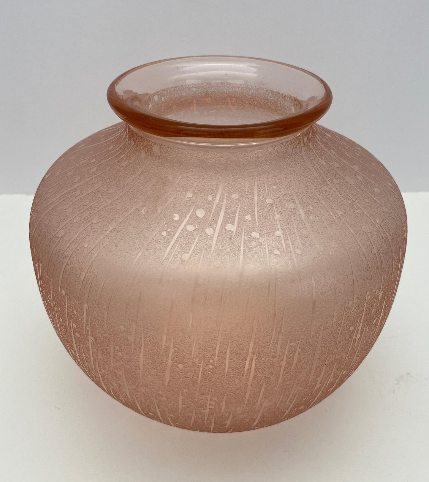 Schneider Art Deco Style Art Glass Vase — detail 3