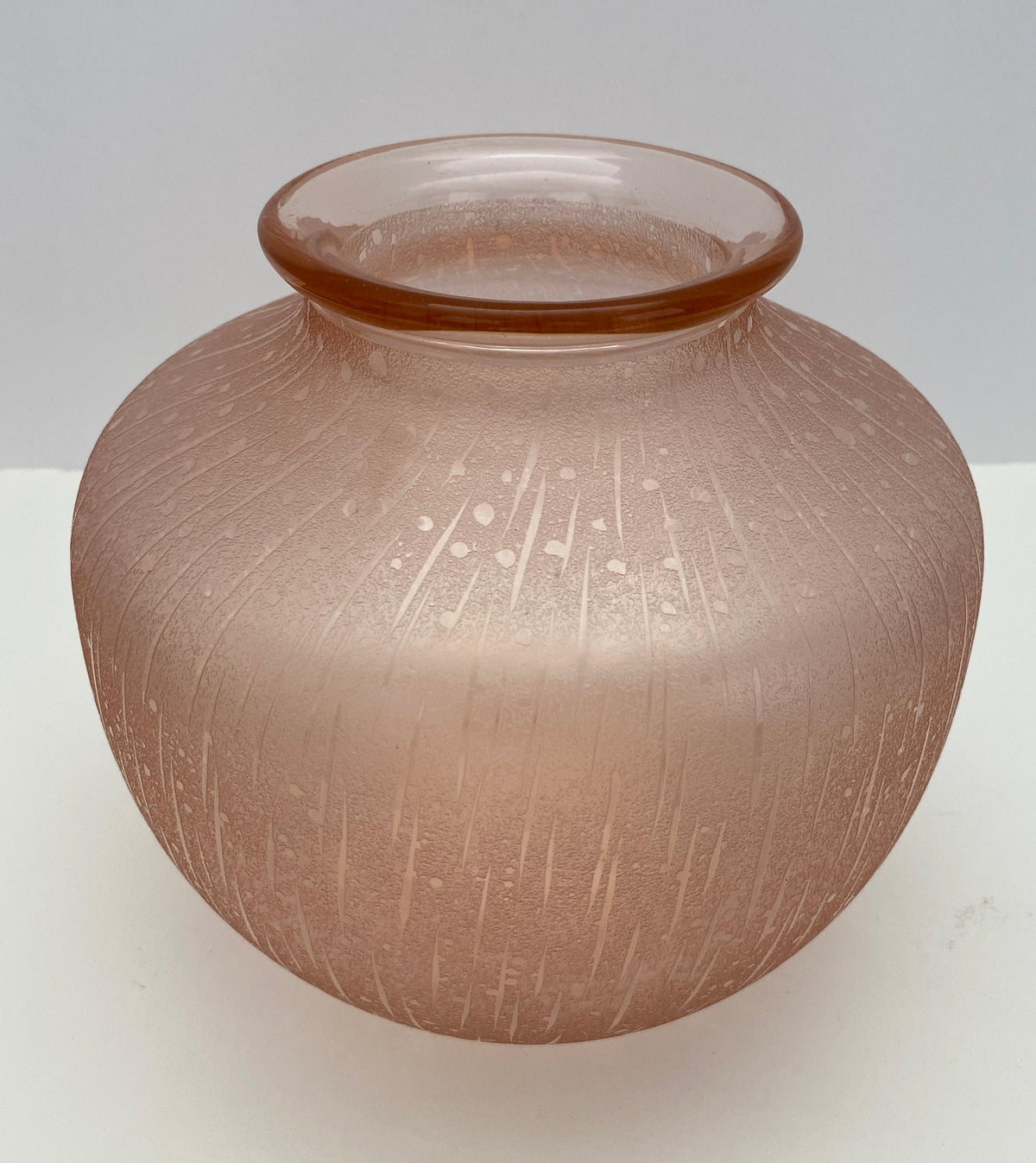 Schneider Art Deco Style Art Glass Vase — detail 3