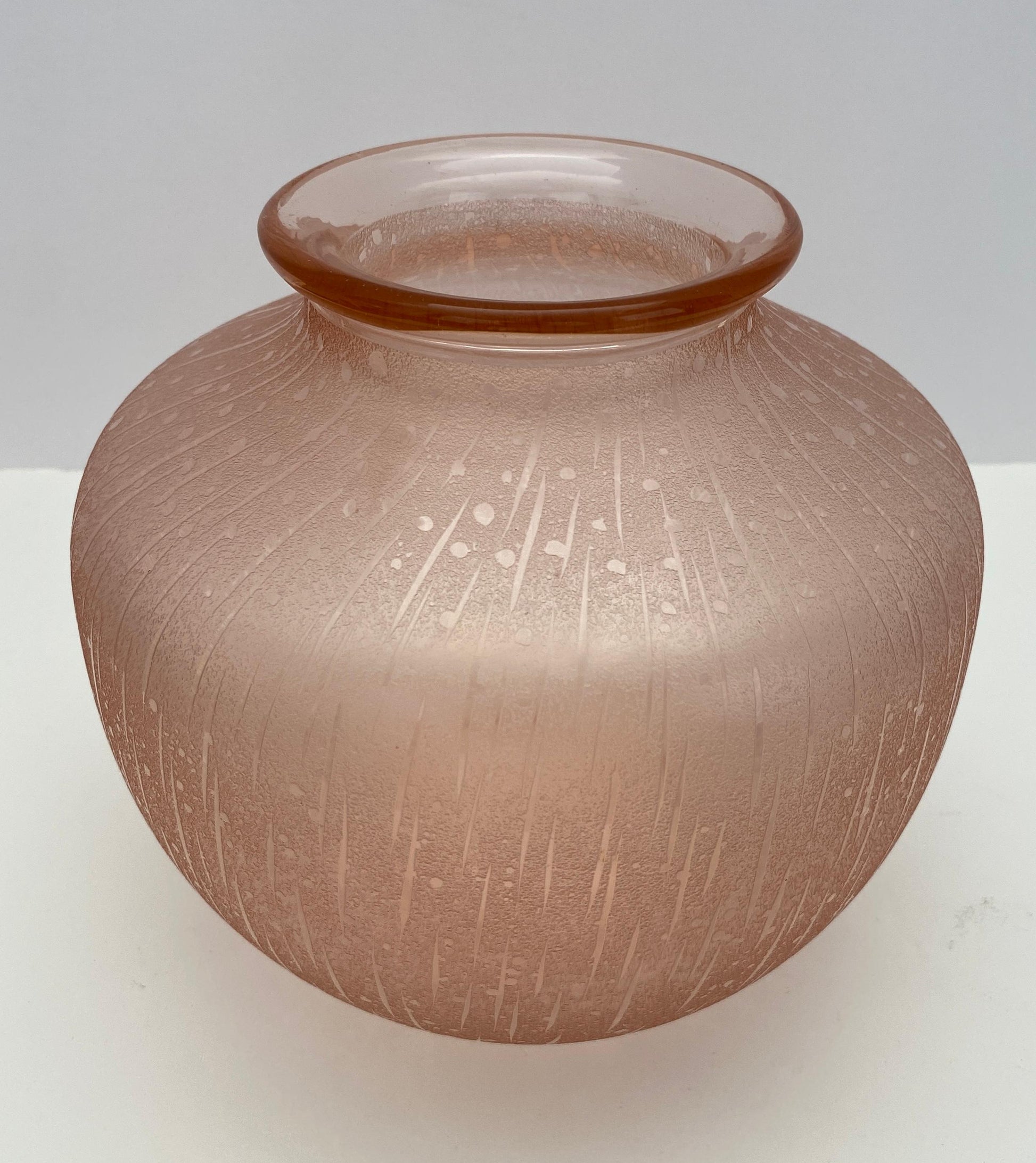 Schneider Art Deco Style Art Glass Vase — detail 3