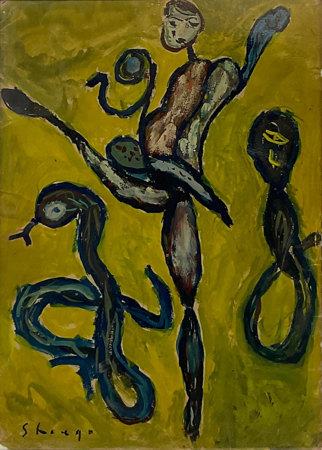 Contemporary Painting Signed Shiago — detail 2