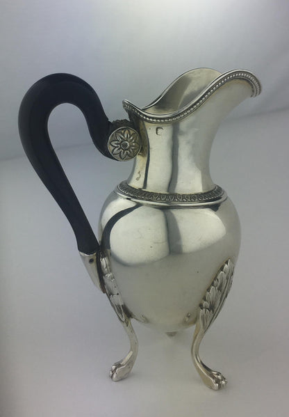 Sterling Silver Creamer by French Master Silversmith Andre Aucoc — detail 6