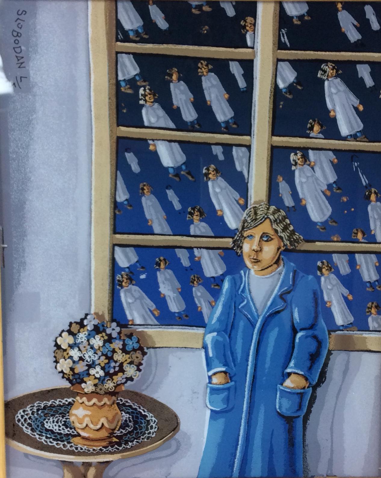 Original Reverse Glass Painting by Ivicevic Slobodan — detail 6