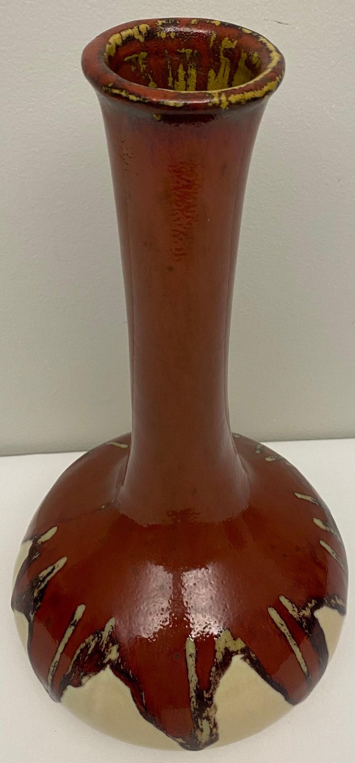 Southwest Native American Style Ceramic Flower Vase — detail 5