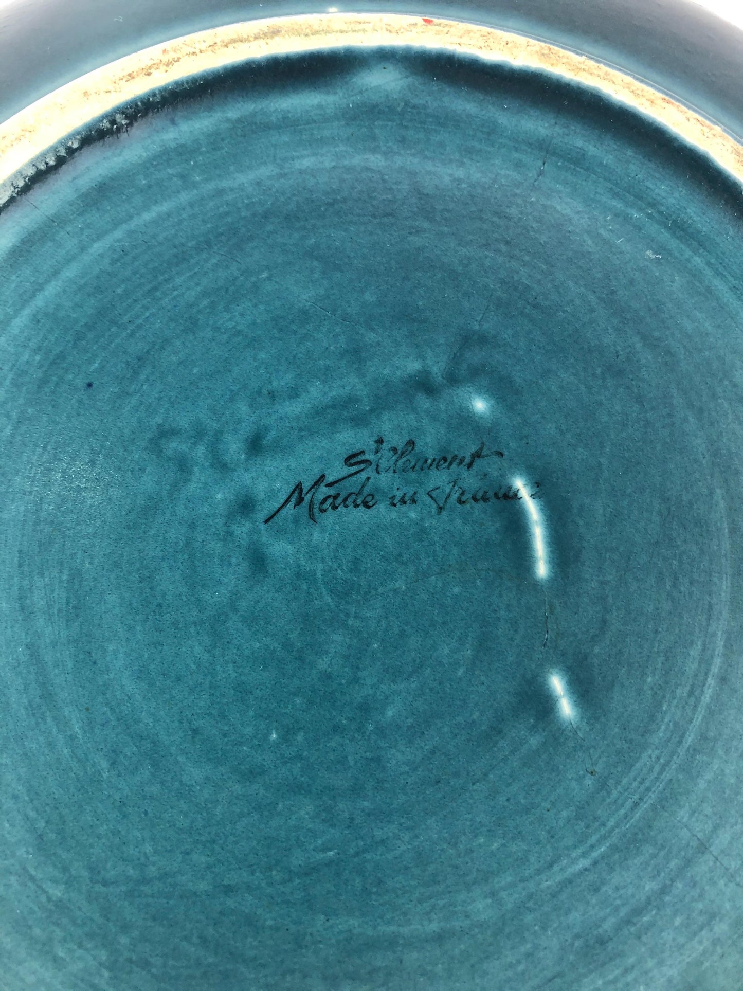 St. Clement Midcentury Ceramic Bowl, Blue — detail 4