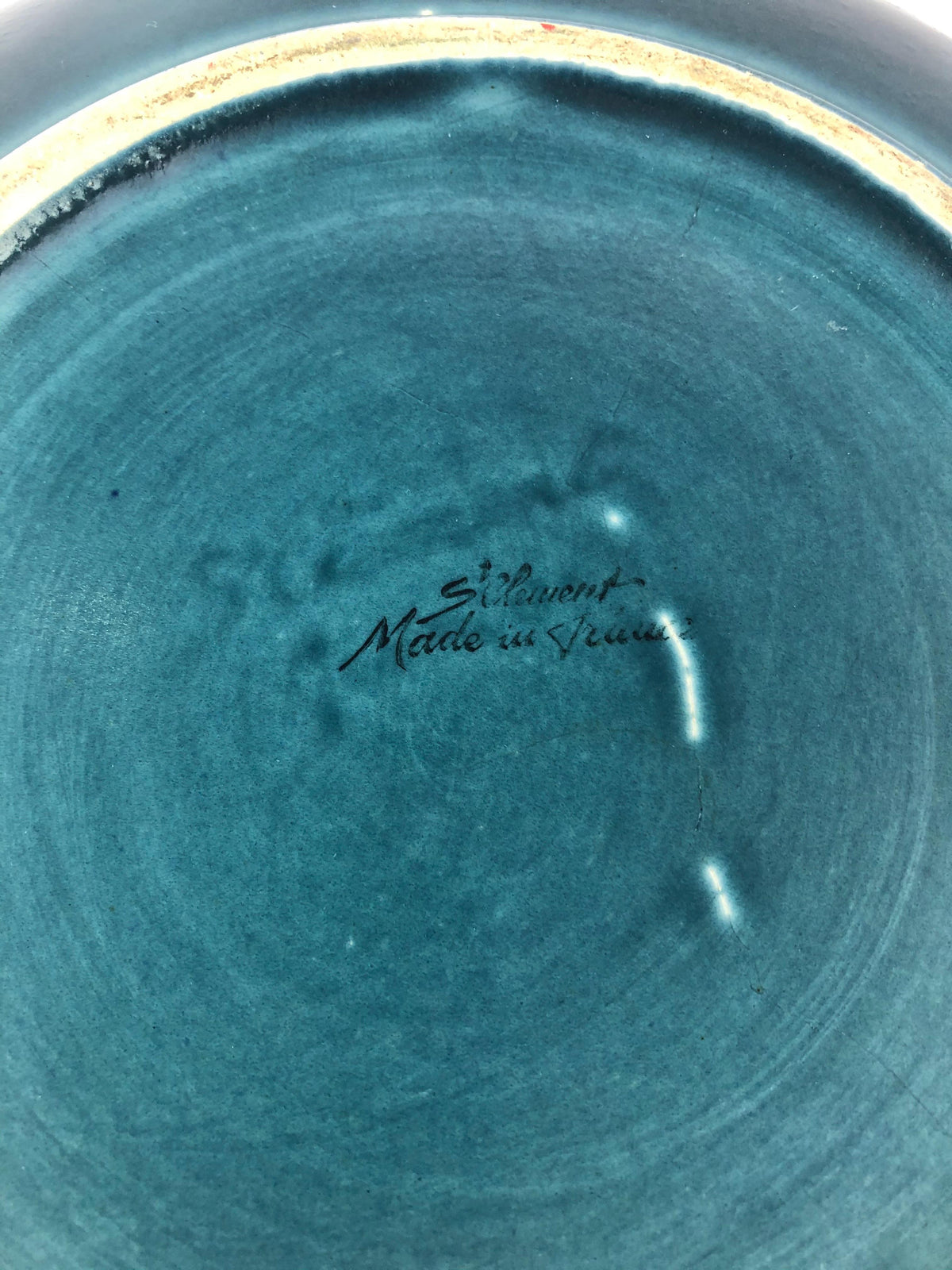St. Clement Midcentury Ceramic Bowl, Blue — detail 4