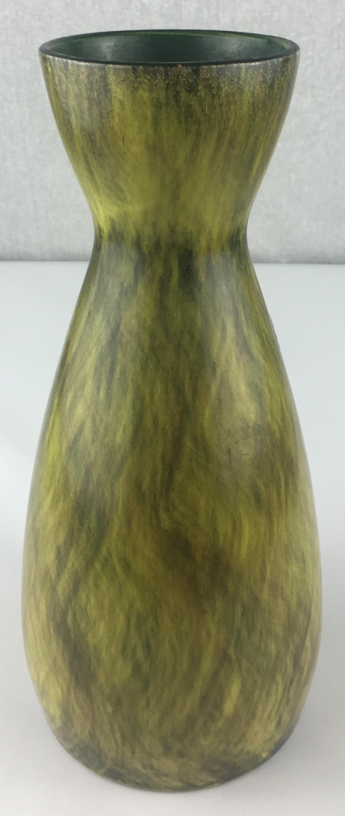 Saint Clement French Mid-20th Century Ceramic Vase — detail 2