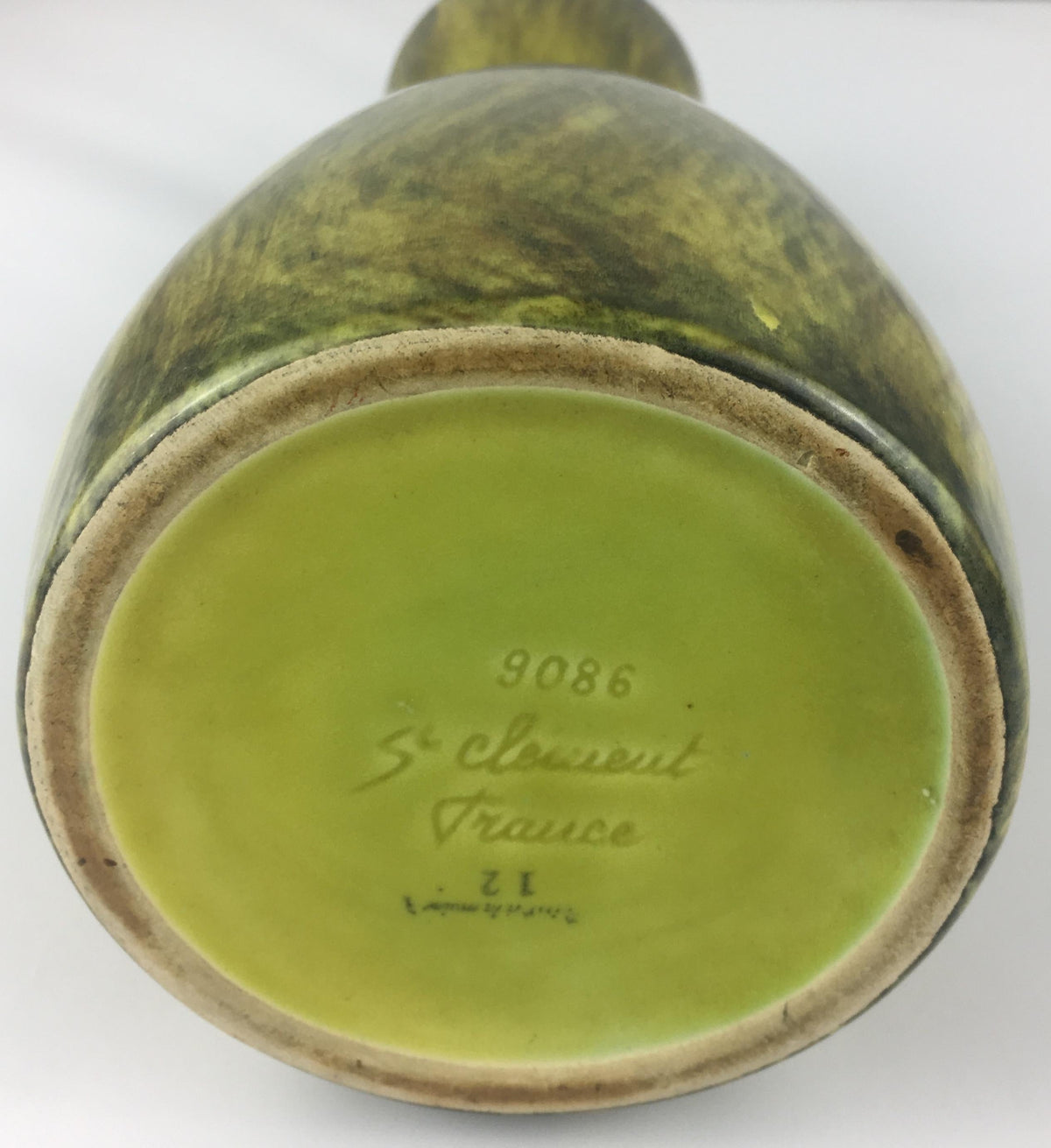 Saint Clement French Mid-20th Century Ceramic Vase — detail 3