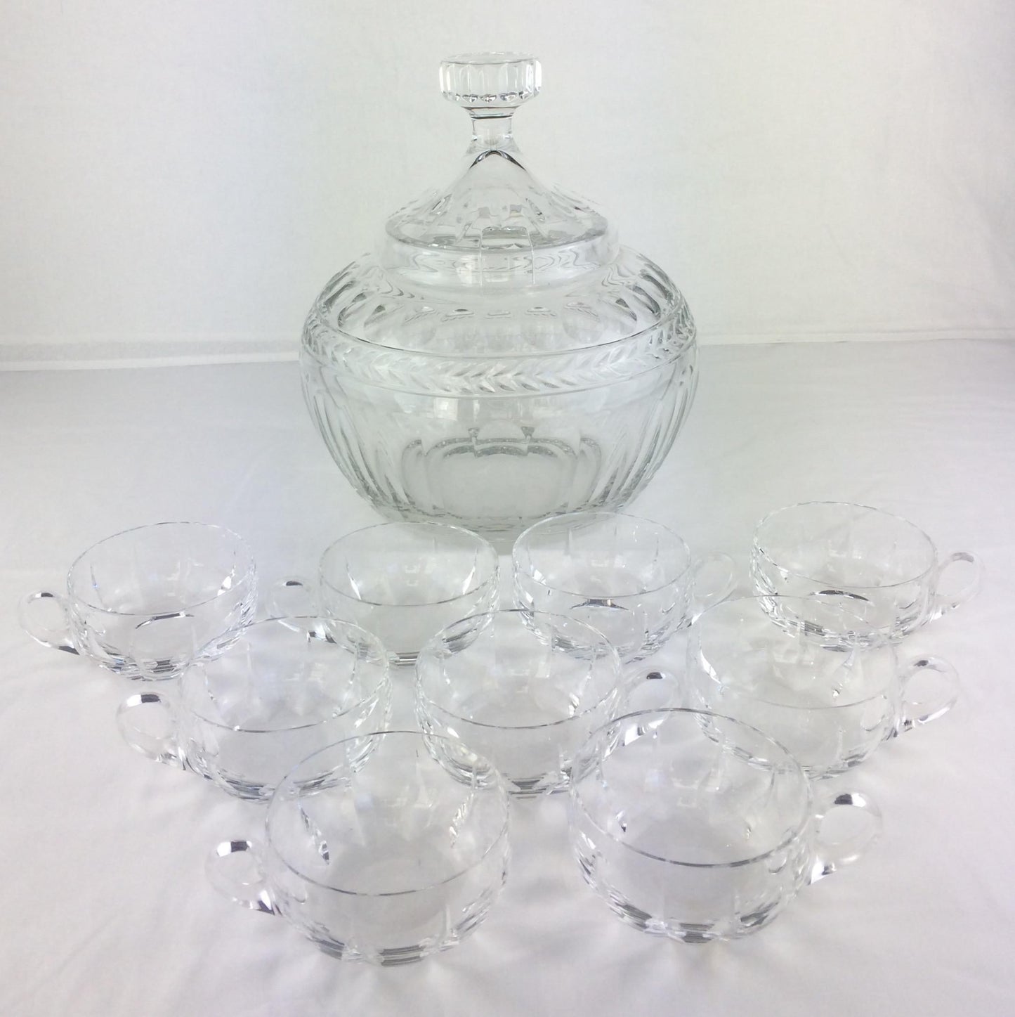 Saint Louis Cut Crystal Liquor Service Stemware Set Barware Service — detail 4